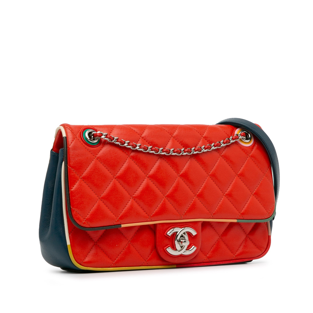 Pre-Loved Chanel Medium Quilted Lambskin Cuba Color Flap - Picture 2 of 12